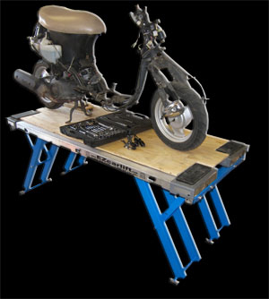 Work Bench Kit - WBK - Convert EZcarlift™ to a lifting, height-adjustable work bench